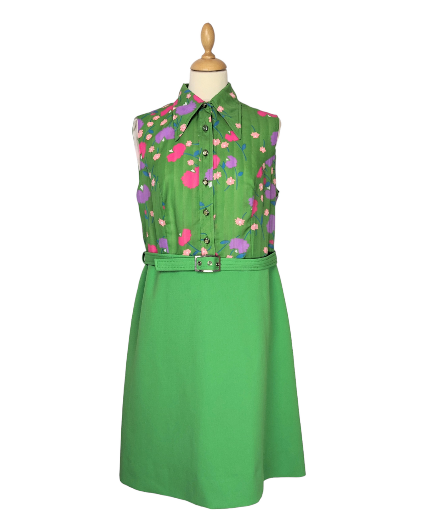 Robe corsage fleuri 60s