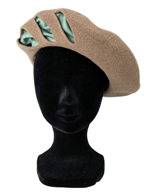 Beret marron 90s