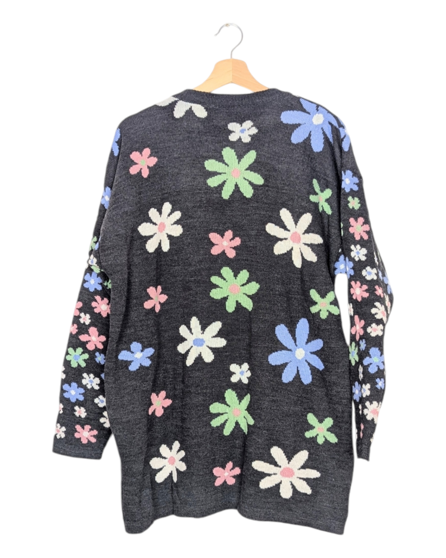 Pull à fleurs 90s