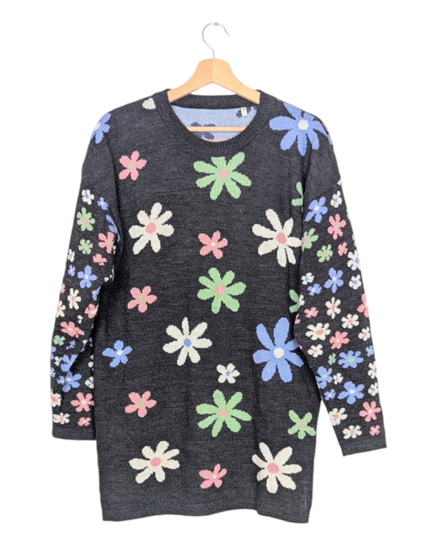 Pull à fleurs 90s