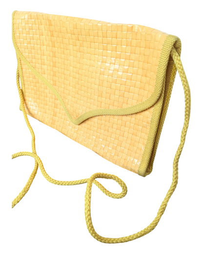 Sac blanc jaune 80s