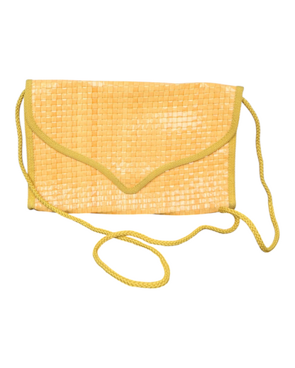 Sac blanc jaune 80s