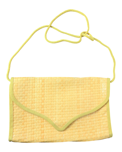 Sac blanc jaune 80s