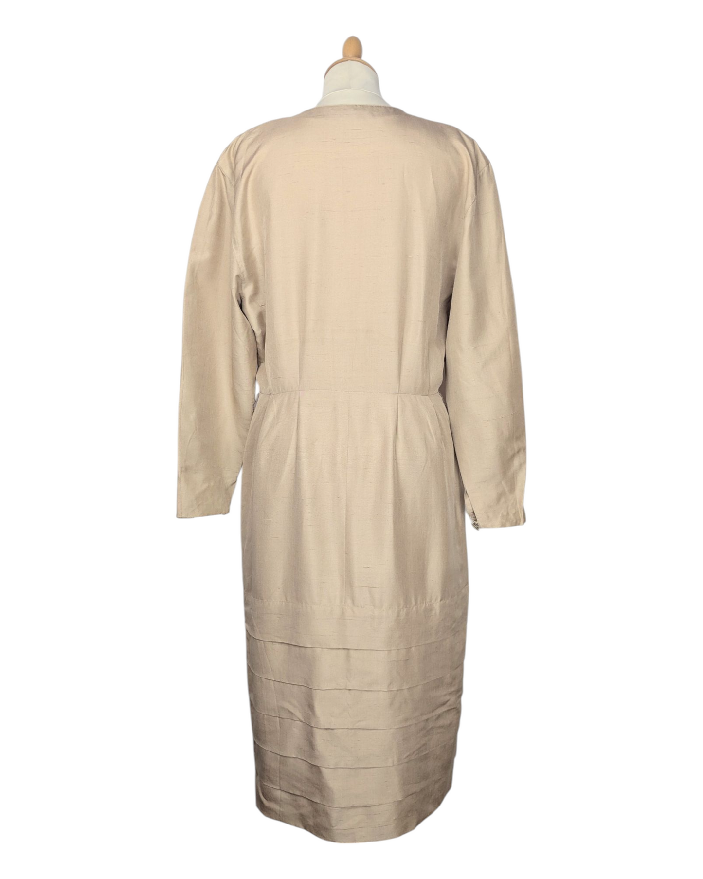 Robe en soie beige 90s