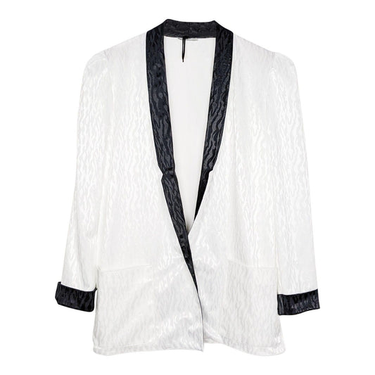 Blazer blanc et noir 80's