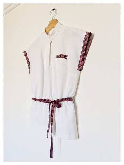 Blouse blanche 80's