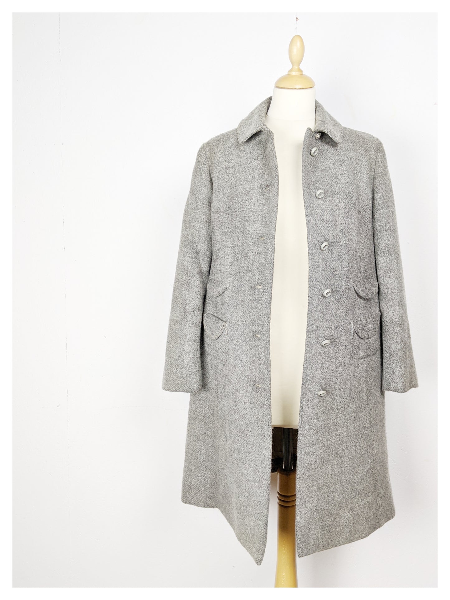 Manteau gris souris 60's