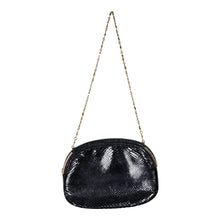 Carica l&#39;immagine nel visualizzatore di Gallery, Sac noir et doré 70&#39;s
