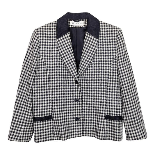 Blazer à petits carreaux 90s